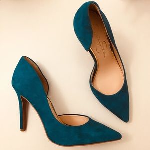 Jessica Simpson Teal Pheona Pumps